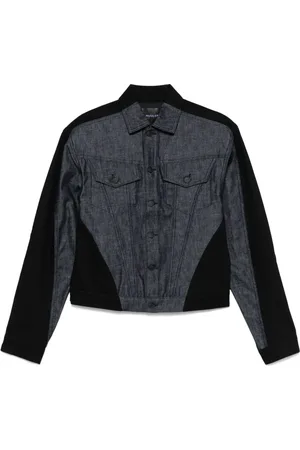 MUGLER Bi-color denim jacket