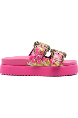 VERSACE Barocco-print slides