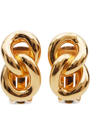Dior 1990s linked clip-on earrings