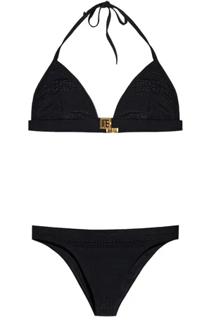 Balmain Logo plaque bikini