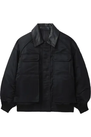 JUUN.J Ruched-detailing bomber jacket