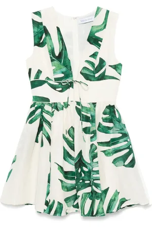RAQUEL DINIZ Leaf-print dress