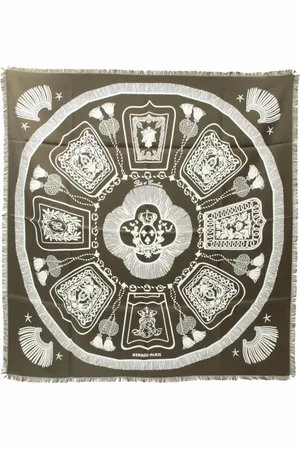 Hermès 2020s Saber Ornament 80 silk scarf