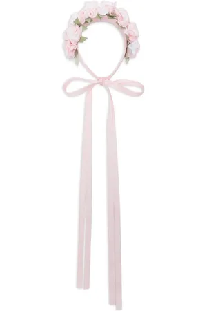 MONNALISA Rose-appliqué head band