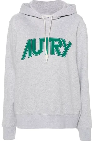 Autry Logo-print mélange hoodie