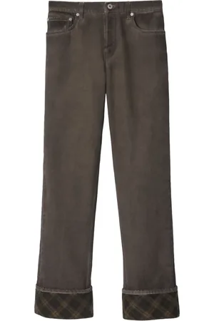 Burberry Check detailing jeans
