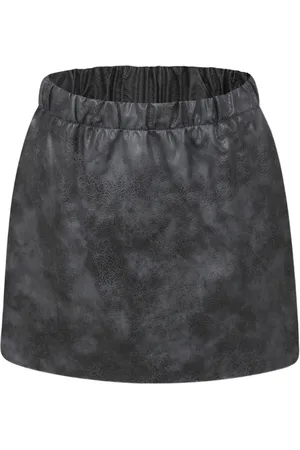 DOUUOD KIDS Faux-leather skirt