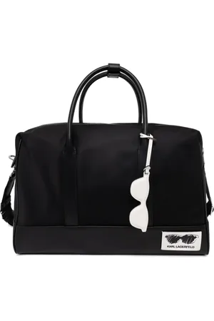 Karl Lagerfeld Logo patch luggage bag