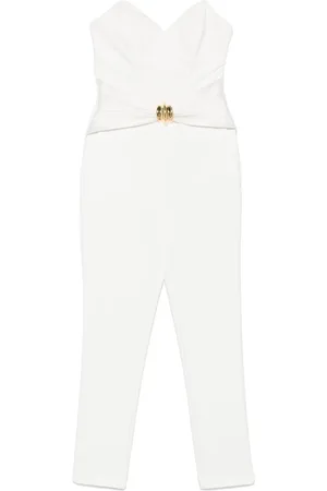 Elisabetta Franchi Bow-detail crepe jumpsuit