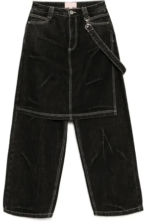 BAPY Layered jeans