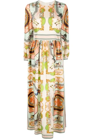 Tory Burch Baroque-print silk dress