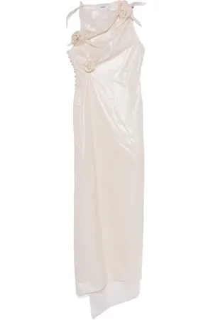 COPERNI Floral-appliqué asymmetric gown