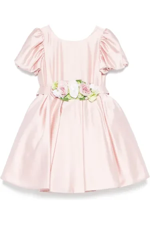 COLORICHIARI Floral-appliqué dress
