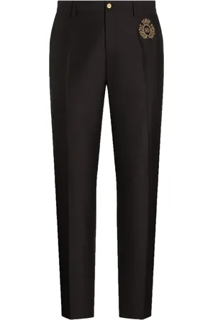 Dolce & Gabbana Logo-embroidered trousers