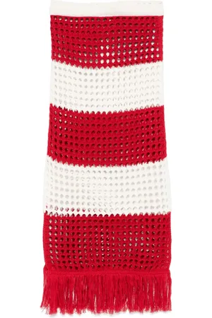 Farm Rio Open-knit maxi skirt