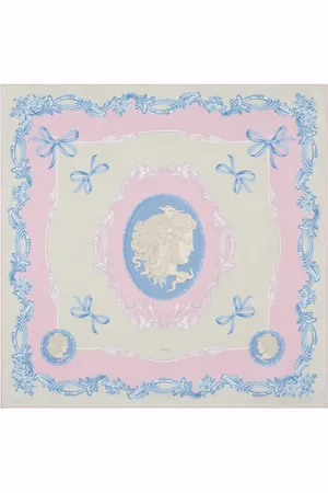 VERSACE Large Cameo silk foulard