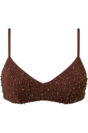Twin-Set Embroidered bikini top