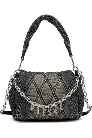 Diesel Charm-D L denim shoulder bag