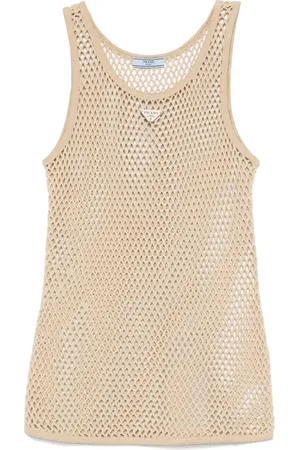Prada Open-knit tank top