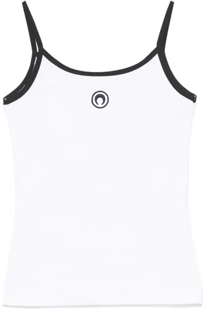 Marine Serre Moon Logo Ribbed tank top