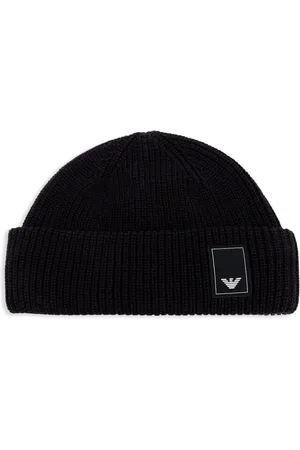 Emporio Armani Logo-patch beanie hat