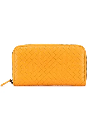 Bottega Veneta 2012-2024 Leather Intrecciato Zip Around Wallet long wallets