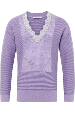 J.W.Anderson V-neck lace-trim sweater