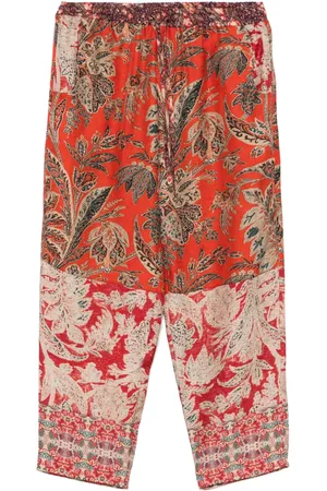 PIERRE-LOUIS MASCIA Aloe silk cropped trousers