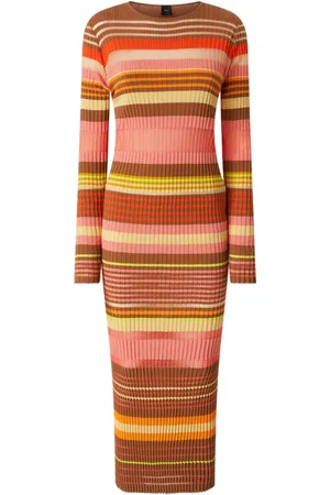 Pinko Striped midi dress