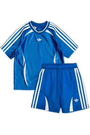 adidas 3-stripes shorts set