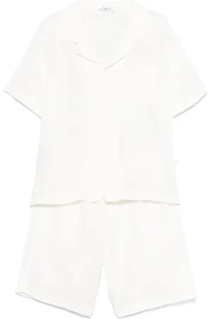 Il gufo Linen shorts and shirt set