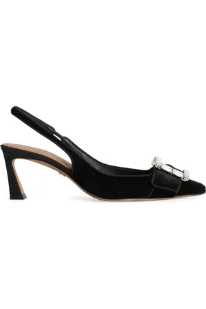Dolce & Gabbana Crystal-buckle slingback pumps