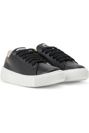 VERSACE Greca-detail leather sneakers