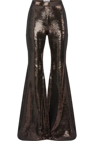 Nina Ricci Sequin-embellished flared trousers