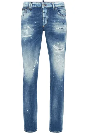 Philipp Plein Smiley face-appliqué jeans