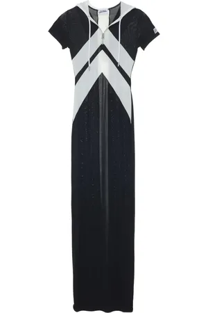 Jean Paul Gaultier Chevron-print maxi dress