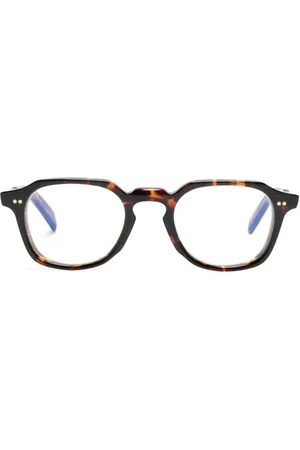 CUTLER & GROSS Tortoiseshell-effect oval-frame glasses