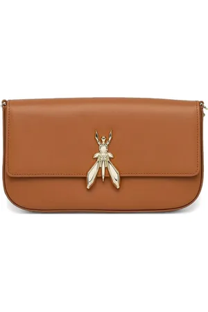 Patrizia Pepe Fly leather clutch bag