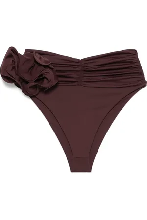 MAGDA BUTRYM Floral-appliqué bikini bottoms
