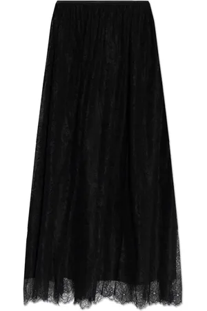 ULLA JOHNSON Lace-detailing midi skirt