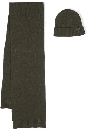 Barbour Knitted scarf and beanie set