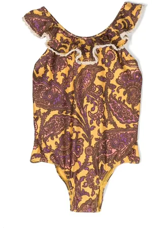 ZIMMERMANN Tiggy ruffled paisley-print swimsuit