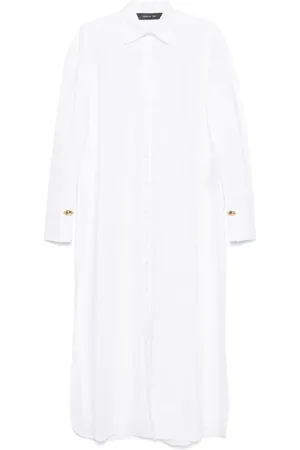 FEDERICA TOSI Poplin shirt maxi dress