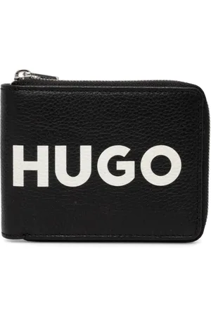 HUGO BOSS Logo-print leather wallet