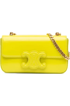 Céline 2022 Triomphe Calfskin Cuir Chain shoulder bag