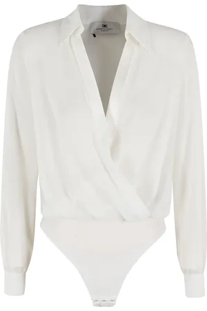 Elisabetta Franchi Draped wrap bodysuit