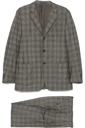 Jil Sander 2010s Prince of Wales check suit