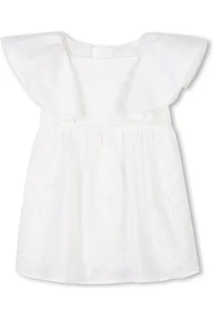 Chloé Embroidered motif dress and hat set