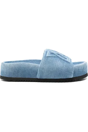 vic matiè Denim slides