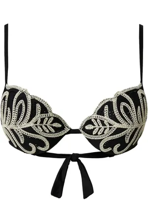 Twin-Set Embroidered bikini top